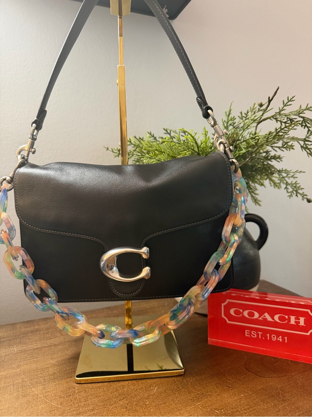Coach Multicolor Chain Link Resin Strap (NWT) - Picture 6 of 7